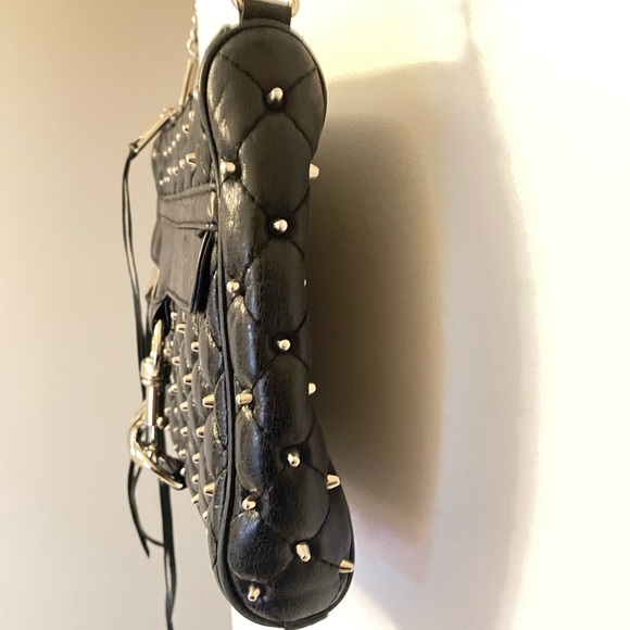 Rebecca Minkoff Mac crossbody studded zipper leather bag with chain strap-RARE - Picture 2 of 8